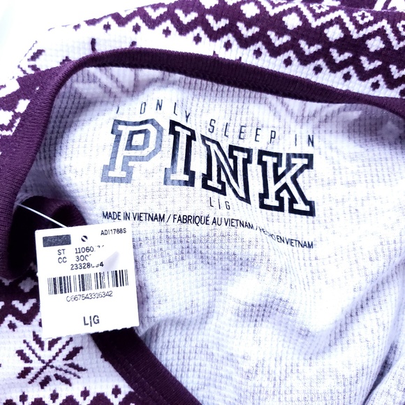 PINK Victoria's Secret Women Sleepwear Striped Size L - NWT - Picture 4 of 5